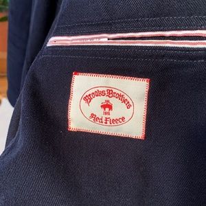 Mens Brooks Brothers Red Fleece Sport Coat Blazer Brushed Twill cotton 40R